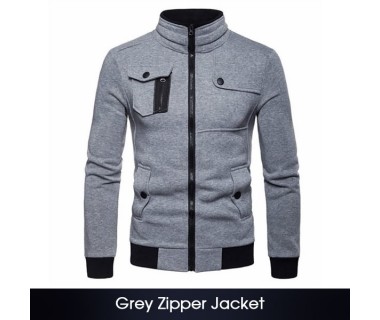 Grey Zipper Jacket